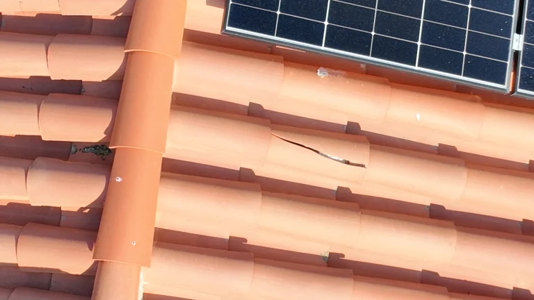 captación aérea para inspección de cubierta con dron